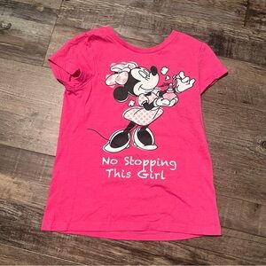 Disney Minnie Mouse Pink Short Sleeve Tee